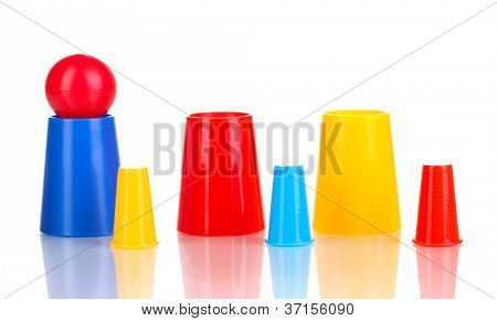 Tryllekunstner sæt isolerede hvid