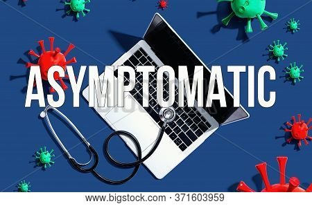 Asymptomatic Theme With Stethoscope And Laptop Computer