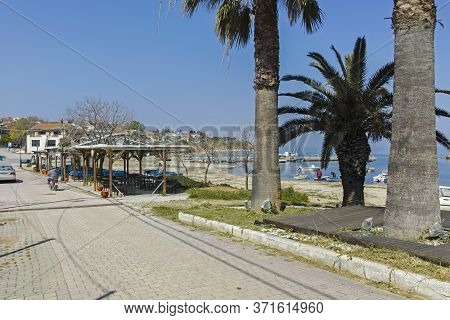 Panorama Of Town Of Nea Fokea, Kassandra, Chalkidiki, Greece