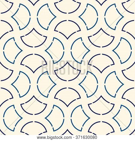 Ogee Drop Ornament. Maroccan Scales Mosaic Tiles. Scallop Motif. Oriental Traditional Pattern. Arabe