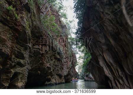 February 2019.  Xiang Rong Dong. February 2019. The Inner Of The Jiu Xiang Rong Dong Cave Near Kunmi