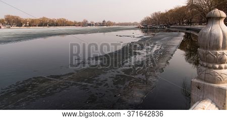 February 2020. Shichahai Is A Famous Scenic Area In The North-west Part Of Beijing, Which Includes T