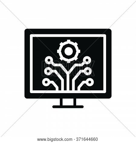 Black Solid Icon For Development  Innovation  Evolution Progress Advancement Upgrade