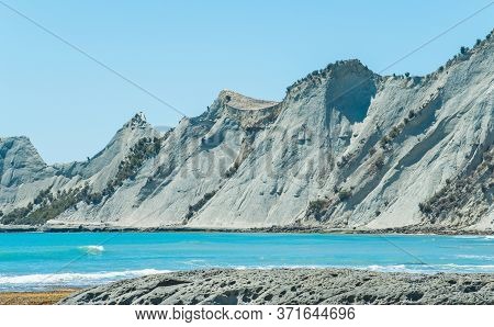 The Landscape Of Cape Kidnappers An Extraordinary Sandstone Headland In Hawke's Bay Region Of New Ze