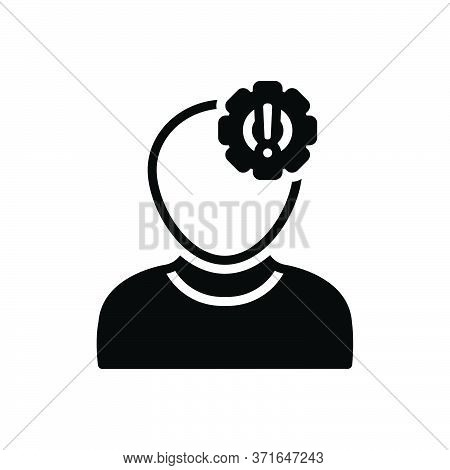 Black Solid Icon For Problem Case Situation Circumstance Condition