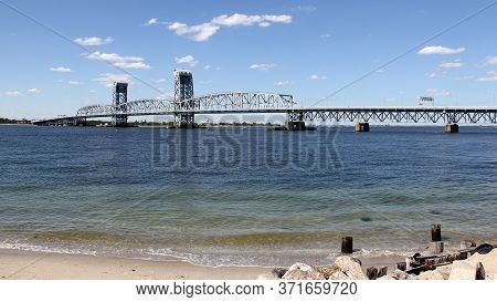 Marine Parkway-gil Hodges Memorial Bridge, A Vertical-lift Bridge That Crosses Rockaway Inlet, Opene