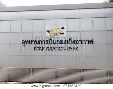 Don Muang Bangkok,thailand-18 August 2018: Rtaf Aviation Park On,18 August 2018, In Thailand. Images