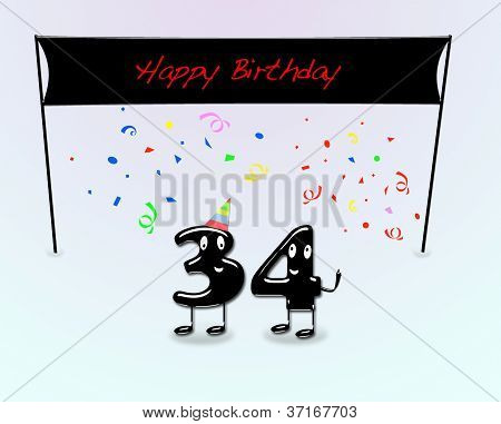 34 歳の誕生日パーティー。