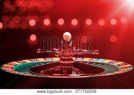 Roulette table close up at the Casino - Selective Focus