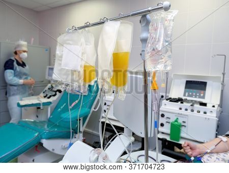 Plasma Package With This Blood Group. They Are Used In Operations And Vital Blood Replacement