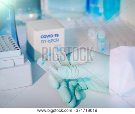 Kit To Test For Novel Covid-19 Coronavirus In Medical Samples. Rt-pcr Kit Is Used To Make Dna Fragme