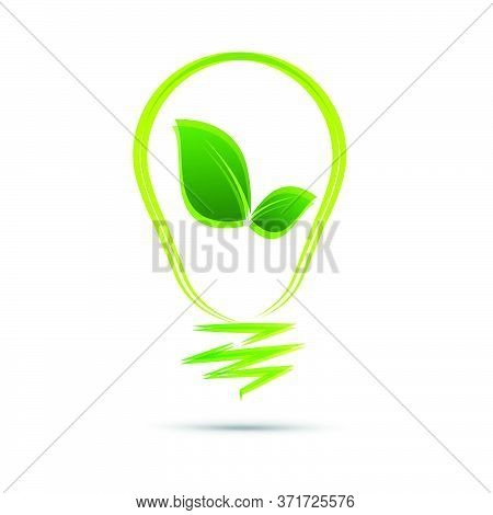05-green Eco Energy Concept, Plant Growing Inside Light Bulb
