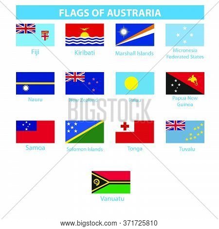 Austraria Of Flag World, Vector, Australia, International