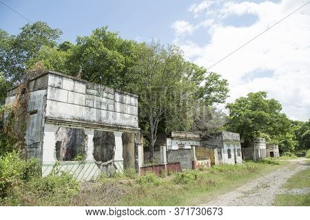 Armero, Colombia - November 08, 2016. Ruins Of The Armero Tragedy. It Was A Natural Disaster Resulti
