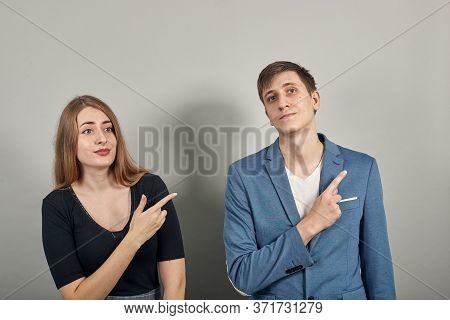 Hand Pointer With Forefinger Pointing Awry. Index Finger To Show Direction. Means Choosing, Introduc