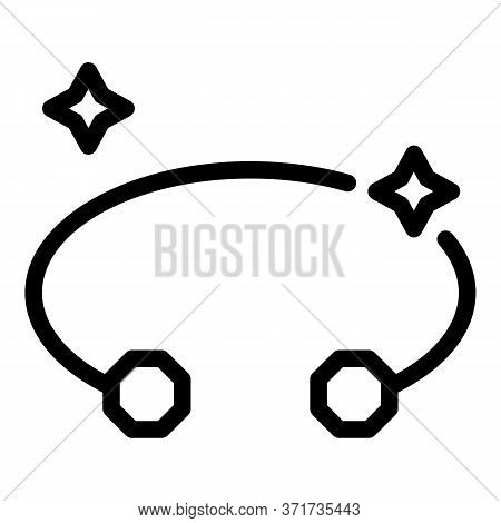 Cuff Bracelet Icon. Outline Cuff Bracelet Vector Icon For Web Design Isolated On White Background