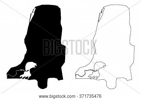 Mandalay City (republic Of The Union Of Myanmar, Burma) Map Vector Illustration, Scribble Sketch Cit