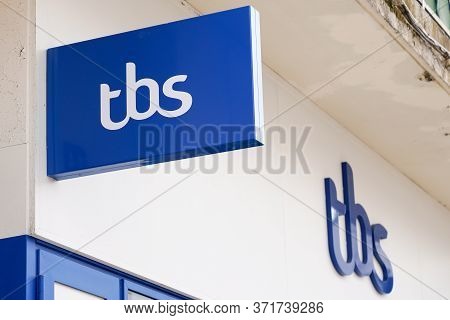 Arcachon , Aquitaine / France - 10 08 2019 : Tbs Main Store Logo Sign Shop Clothing Sport Boat And S