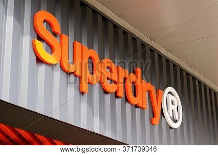 Bordeaux , Aquitaine / France - 09 24 2019 : Superdry Store Sign Shop Uk Britain Branded Clothing Co