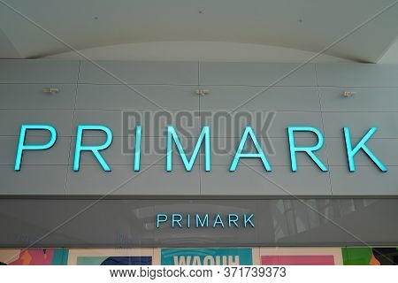 Bordeaux , Aquitaine / France - 09 23 2019 : Primark Large Sign Store For Clothing Shop
