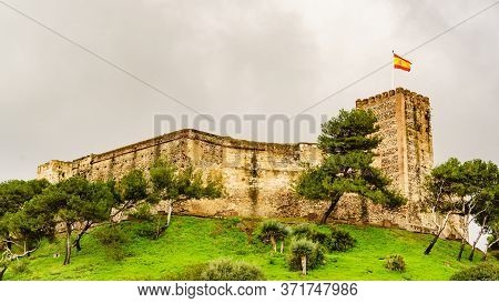 Sohail Castle In Fuengirola, Malaga Spain. Tourist Attraction. Holidays On Costa Del Sol.
