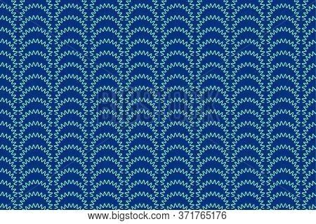 Abstract Repeat Pattern Inspired On Nature As Waving Lines Of Sunflowers. Vector Seamless Pattern De
