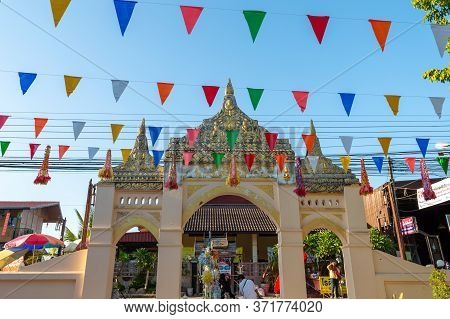 Loei Chiang Khan  Thailand-07 December 2019:wat Si Khun Temple Was Built In 2199 B.e., Located At 37