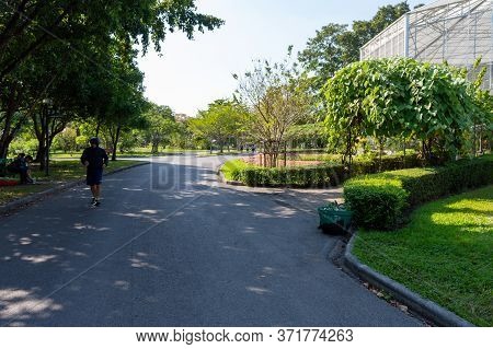 Bangkok Thailand-30 December 2019:suan Luang Rama Ix Also Referred To As (king) Rama Ix Park,is A Pu