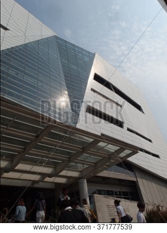 Bangkok Thailand-20 January 2020:bangkok University, Rangsit Campus School Buildings Of The Various 