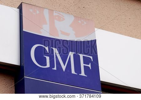 Bordeaux , Aquitaine / France - 02 20 2020 : Gmf Insurance Logo Company Sign French Financial Servic