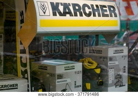 Bordeaux , Aquitaine / France - 11 18 2019 : Karcher Store Window Store Sign Equipment Shop Logo
