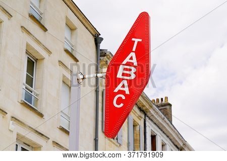Bordeaux , Aquitaine / France - 06 01 2020 : Tabac Sign Of French Store Logo For Tobacco Seller