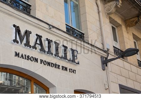 Bordeaux, Aquitaine / France - March 22 2019 : Maille Boutique Really Is A Candy Shop For Savoury To