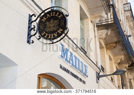 Bordeaux, Aquitaine / France - March 22 2019 : Maille Boutiques Around The World Offer Customers Ano