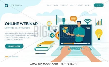 Webinar. Internet Conference. Web Based Seminar. Distance Learning. E-learning Training Business Con