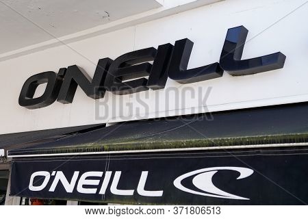 Bordeaux , Aquitaine / France - 02 15 2020 : O'neill Surf Shop Brand Sign Store Logo Brand Oneill In