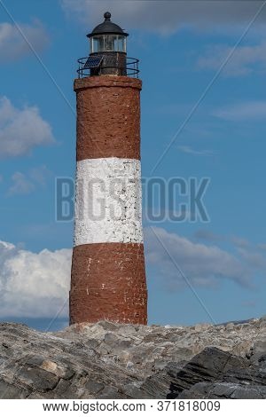 Les Eclaireurs Lighthouse Near Ushuaia In Beagle Channel, Argentina