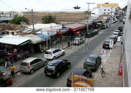 Vitoria Da Conquista, Bahia / Brazil - October 31, 2011: People Are Seen In The Shopping Center Of T