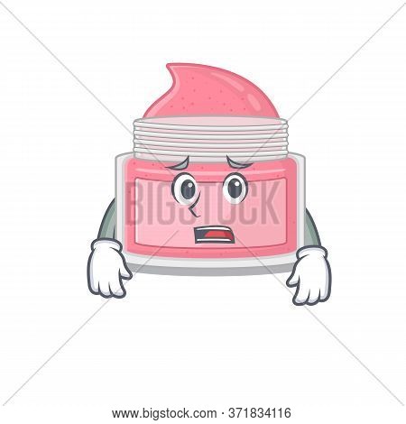 Cartoon Image Design Body Srub Showing Worried Face