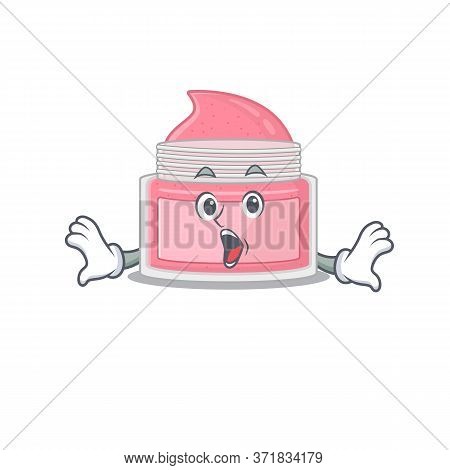 Body Srub Mascot Design Concept Showing A Amazed Gesture