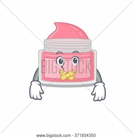 Body Srub Cartoon Character Style Having Strange Silent Face