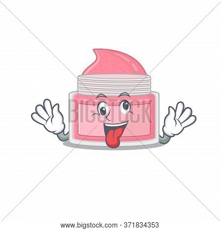 A Mascot Design Of Body Srub Having A Funny Crazy Face