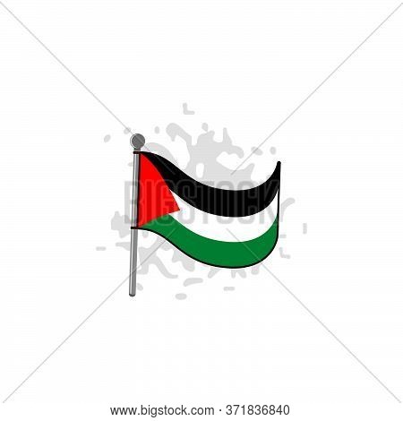 Palestinian Flag Vector Design Template Illustration