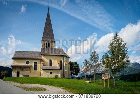 Church Of St. Primus On Buchberg Near Bischofshofen In Autumn