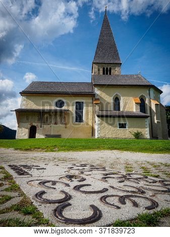 Church Of St. Primus On Buchberg Near Bischofshofen In Autumn