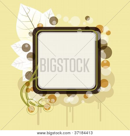 Herbst-Banner mit Wolke