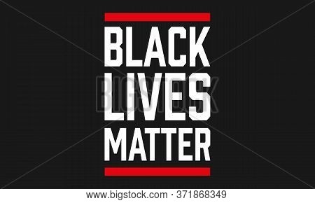 Black Lives Matter Movement Concept For Web Illustration Or Banner