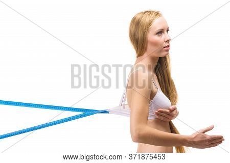 Woman Wearing Too Big Bra, Loose Band