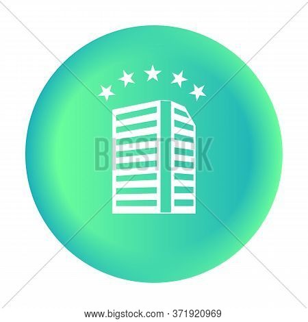 Living Room Icon In Vector. Five Stars. Elite Hotel. Tourism.