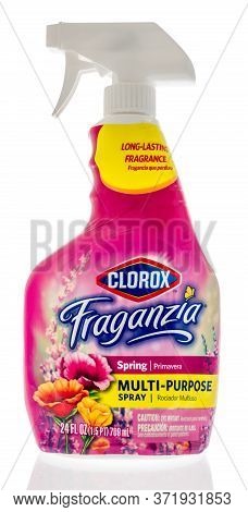 Winneconne,  Wi - 12 June 2020: A Package Clorox Fraganzia Multi Purpose Spray Cleaner On An Isolate